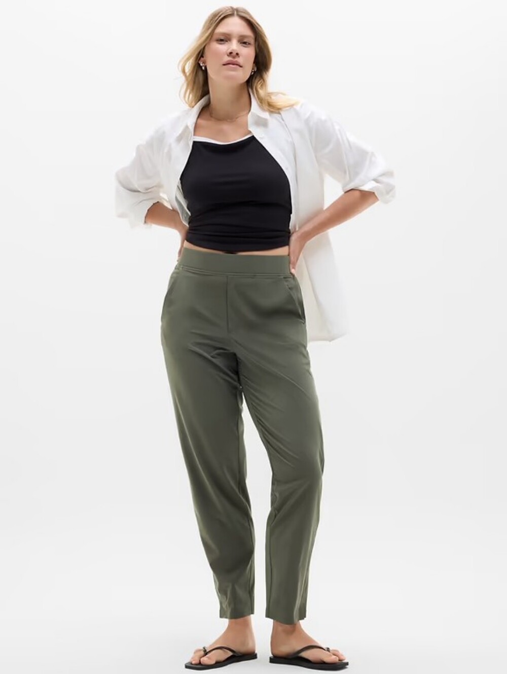 Brooklyn Mid Rise Ankle Pant, Color Jungle Size 20